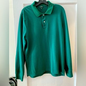 Long-sleeve classic piqué polo shirt